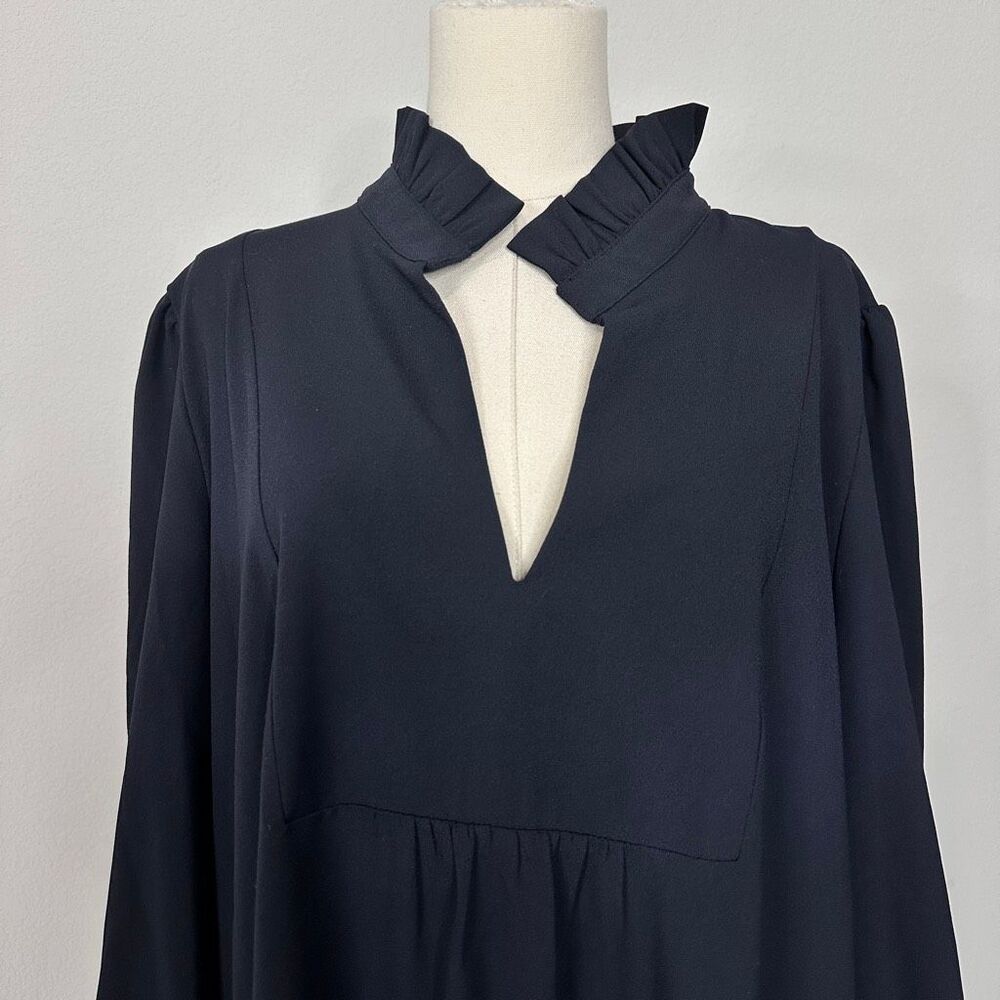 Tuckernuck Navy Crepe Palmerston Tiered Shift Dress Tuckernuck XXXL Preppy Chic - Picture 7 of 13